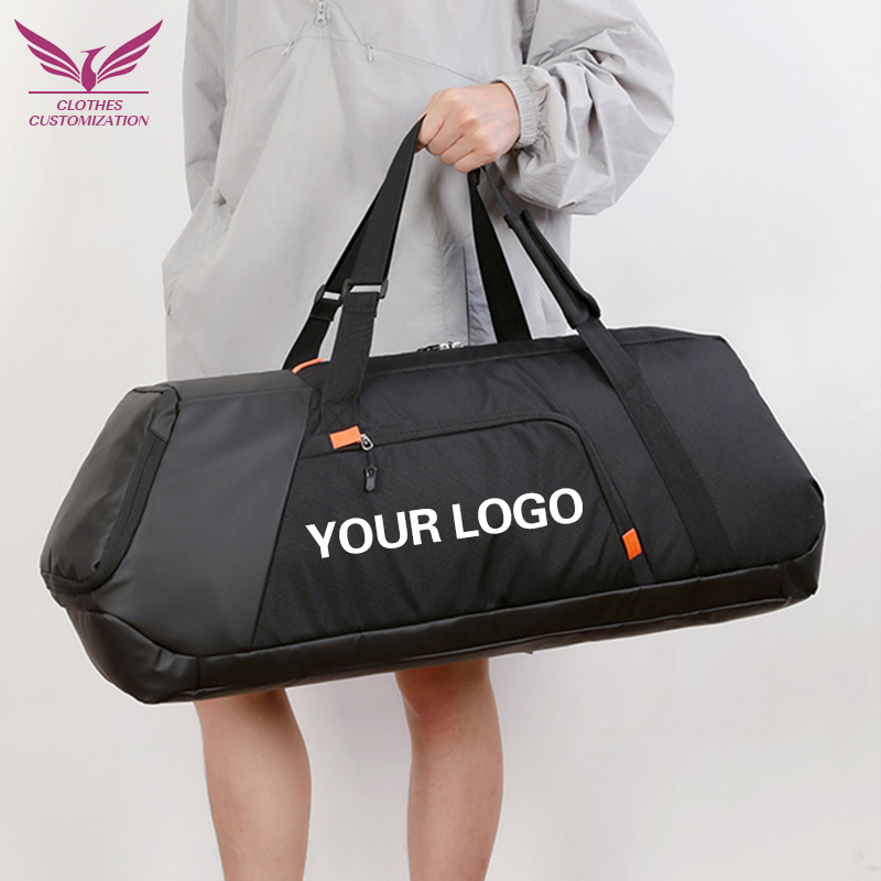 Badminton Logo - バドミントンバッグ プリントロゴ 大容量スポーツフィットネスバッグ 個性カスタマイズ 短距離旅行バッグ ダブルショルダー