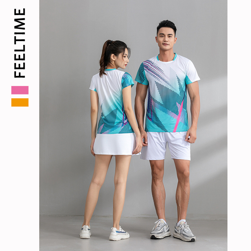 Badminton Rank - バドミントン ジャージ＆ショーツ メンズ＆レディース シャトルコック シャツ テニス