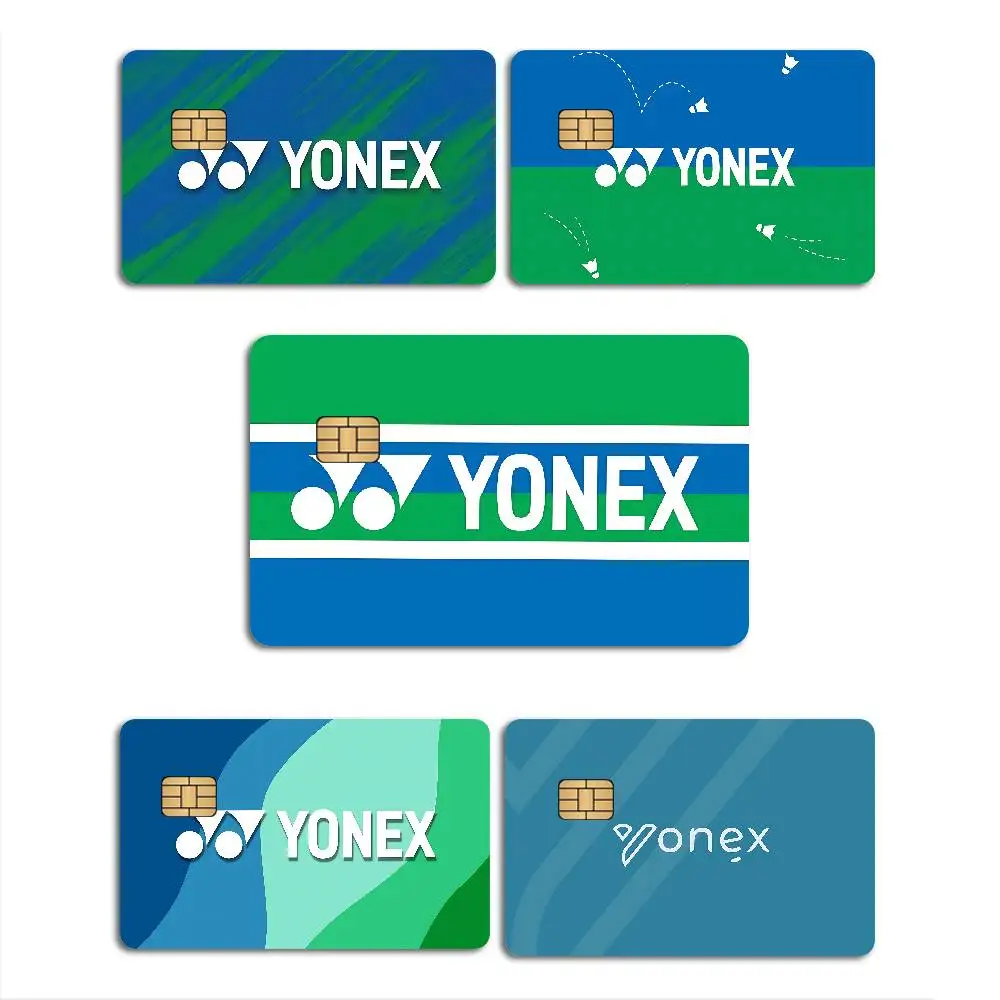 Badminton Yonex - ファッションバドミントン Y-Yonex クレジットカードスキンステッカー接着剤残留物なし防水 VISA クレジットカード地下鉄アクセスカード用