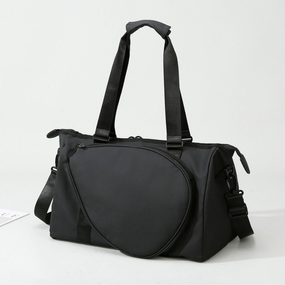 Backpack Racket Bag - 大容量テニスラケットバッグ ハンドル付き調節可能 テニスショルダーバッグ 無地 快適なストラップ スポーツフィットネスバッグ