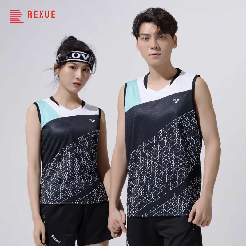 Badminton Rank - 男性と女性のための3Dプリントバドミントンベスト、バドミントンジャージー、トレーニングとエクササイズユニフォーム、ノースリーブ、テニスシャツ、バレーボール、子供、2023