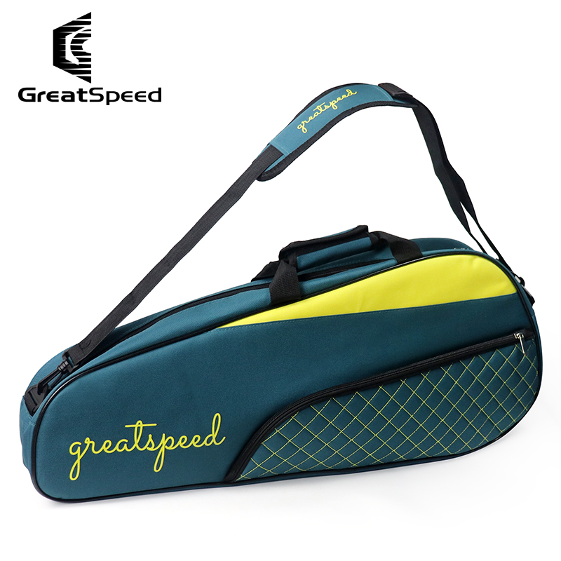 Backpack Racket Bag - Greatspeed 3-6 個テニスバドミントンラケットスポーツバッグワンショルダーパック男性女性シンプルなラケットバッグ
