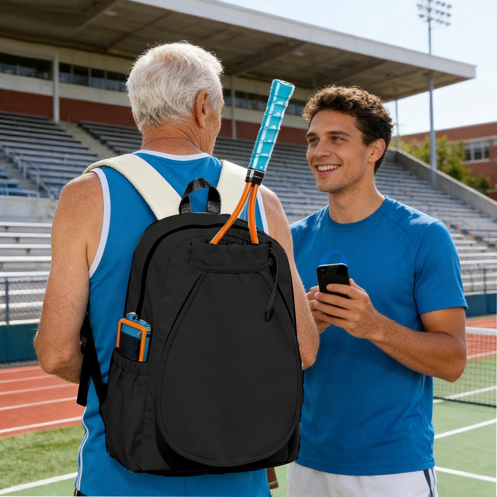 男性用ピックルボールバッグ ラケット2本収納可能 トレーニン - Backpack Racket Bag のレビューと価格