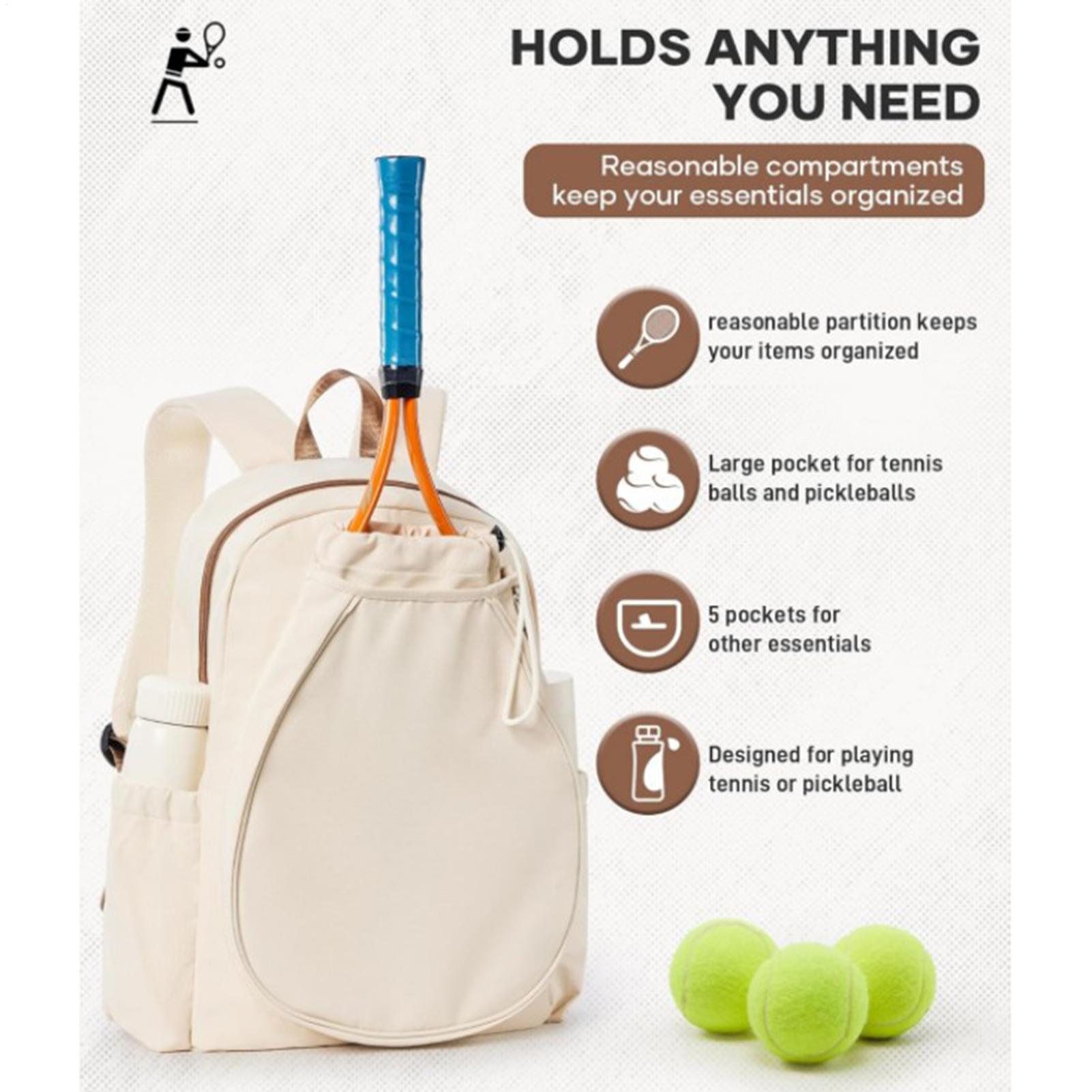 男性用ピックルボールバッグ ラケット2本収納可能 トレーニン - Backpack Racket Bag のレビューと価格