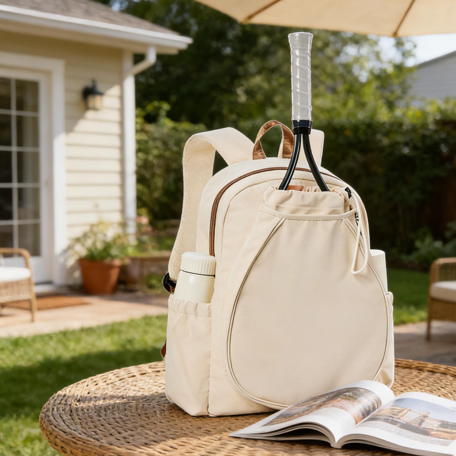 ピックルボールパドルバッグは2本のラケットを収納できるトレー - Backpack Racket Bag のレビューと価格
