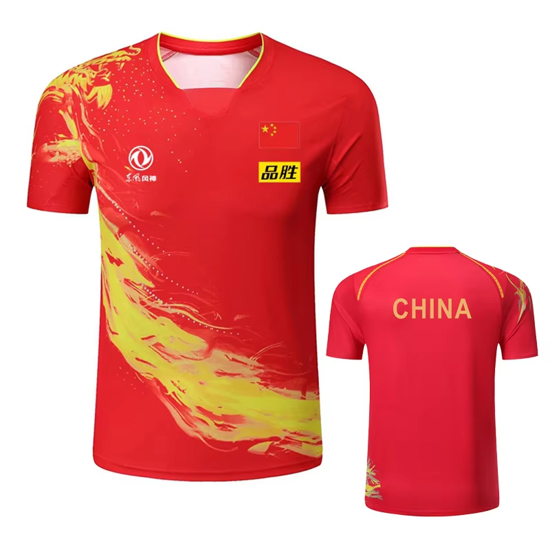 男性と女性のためのドラゴンプリント卓球Tシャツ,ファッション - Badminton Rank のレビューと価格