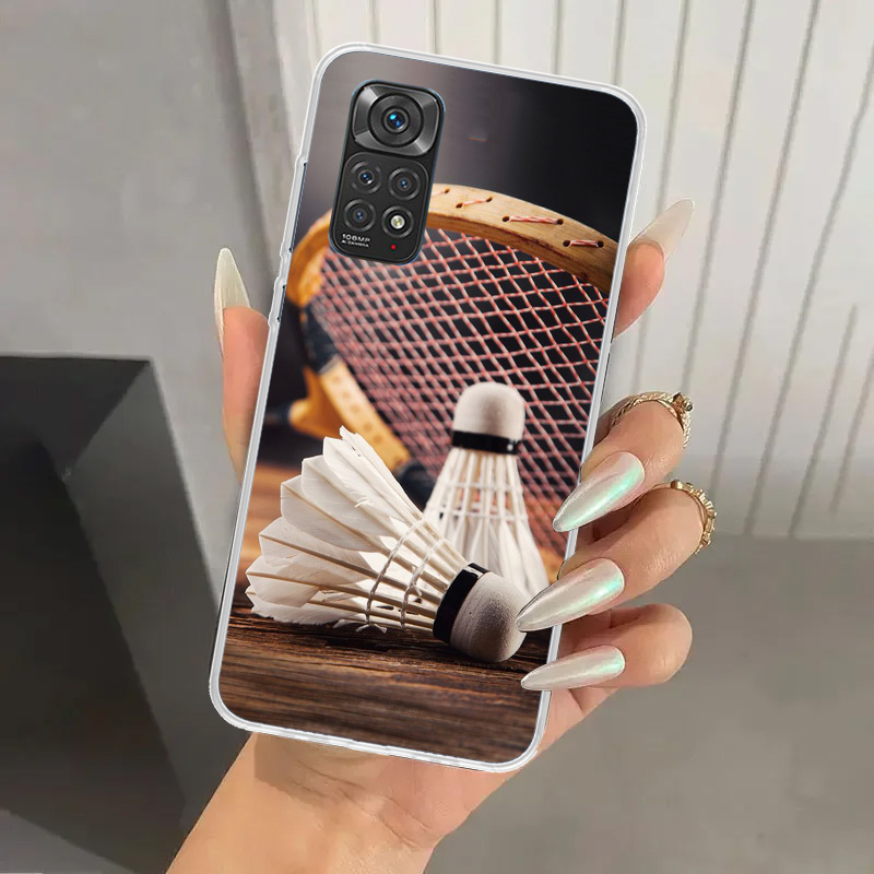 バドミントンスポーツ柄スマホケース Xiaomi Redmi - Badminton Logo のレビューと価格