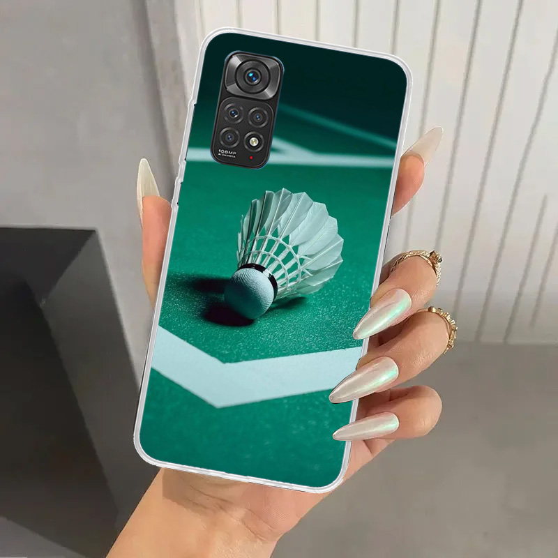 バドミントンスポーツ柄スマホケース Xiaomi Redmi - Badminton Logo のレビューと価格